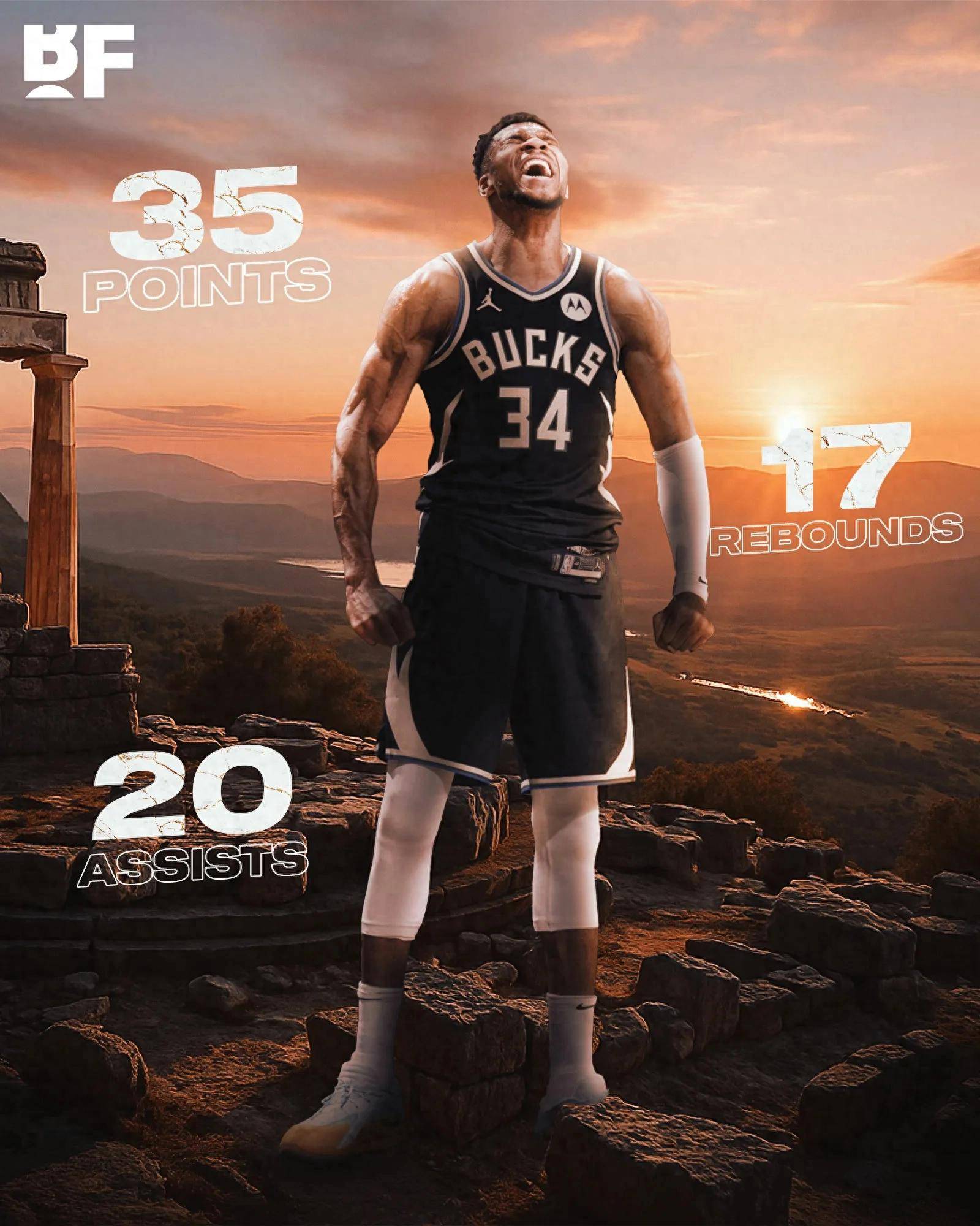 开云体育官方网站-关于雄鹿大胜篮网，字母哥独得35分的信息